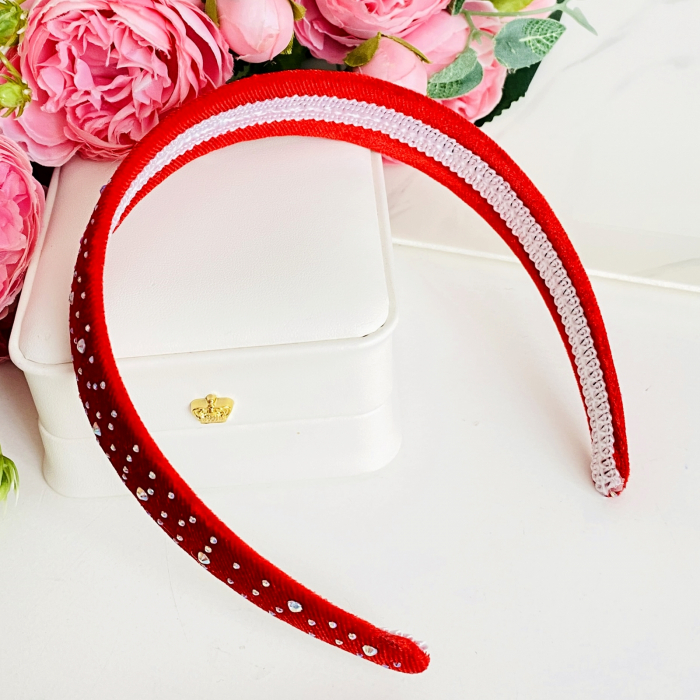 Cordeluta Par / Bentita de Par Cristale Colorate, Accesorii Par [4]