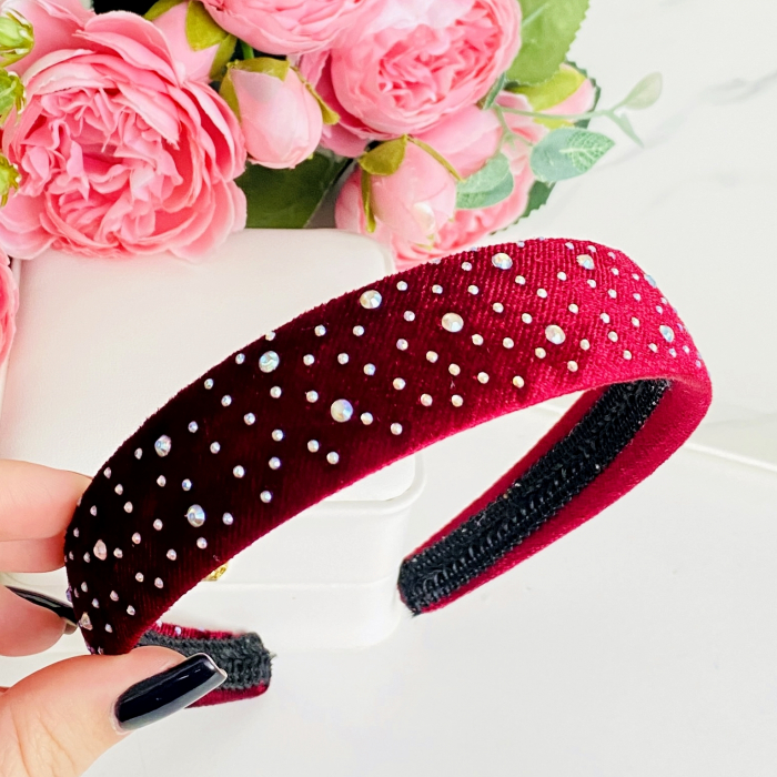 Cordeluta Par / Bentita de Par Cristale Colorate, Accesorii Par [2]