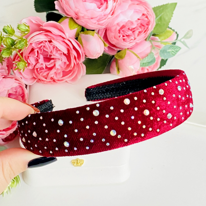 Cordeluta Par / Bentita de Par Cristale Colorate, Accesorii Par [5]