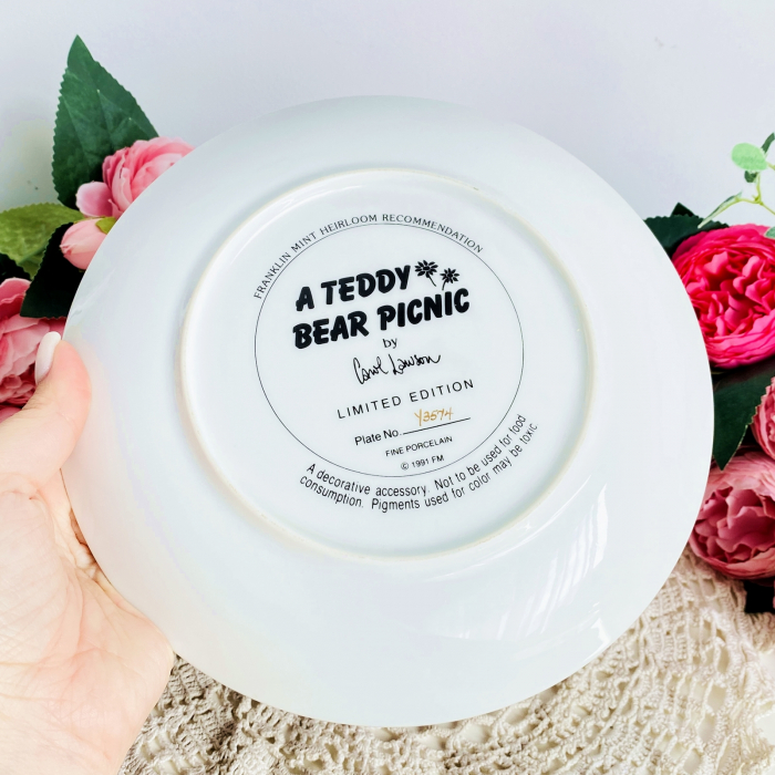 Farfurie Vintage Ursuleti de Plus, Portelan Vintage [3]