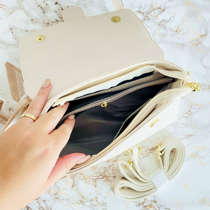 Geanta Crem Piele Ecologica, Geanta Eleganta [8]