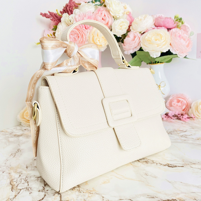 Geanta Crem Piele Ecologica, Geanta Eleganta [9]