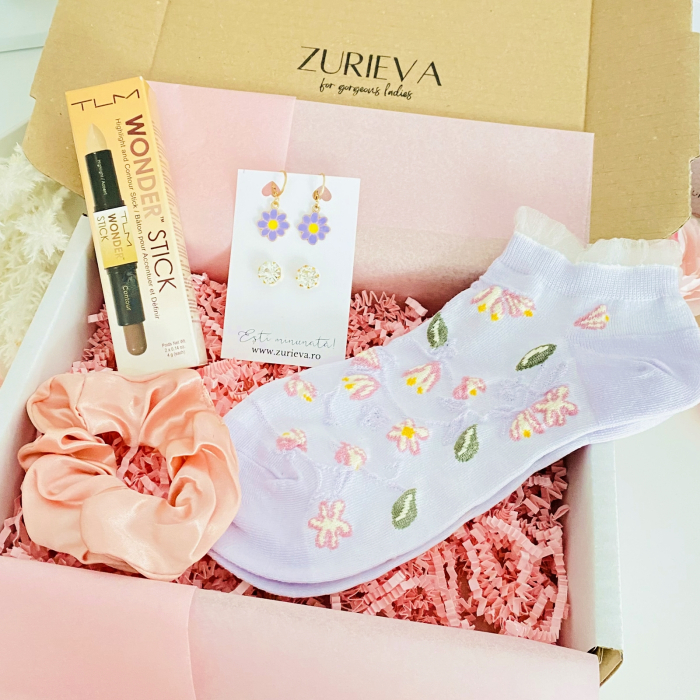 Set Cadou Margarete Mov, Gift Box pentru femei, Seturi Cadou [4]