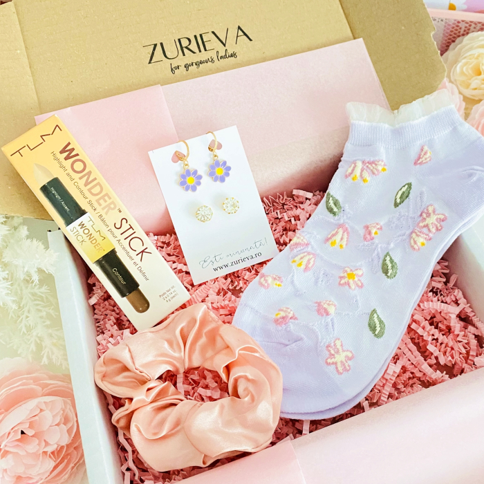 Set Cadou Margarete Mov, Gift Box pentru femei, Seturi Cadou [2]