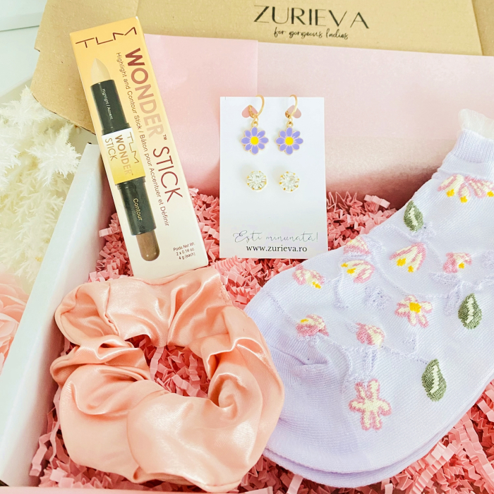 Set Cadou Margarete Mov, Gift Box pentru femei, Seturi Cadou [3]