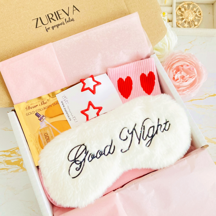 Gift Box Good Night & Inimi Rosii, Gift Box pentru femei, Seturi Cadou [5]