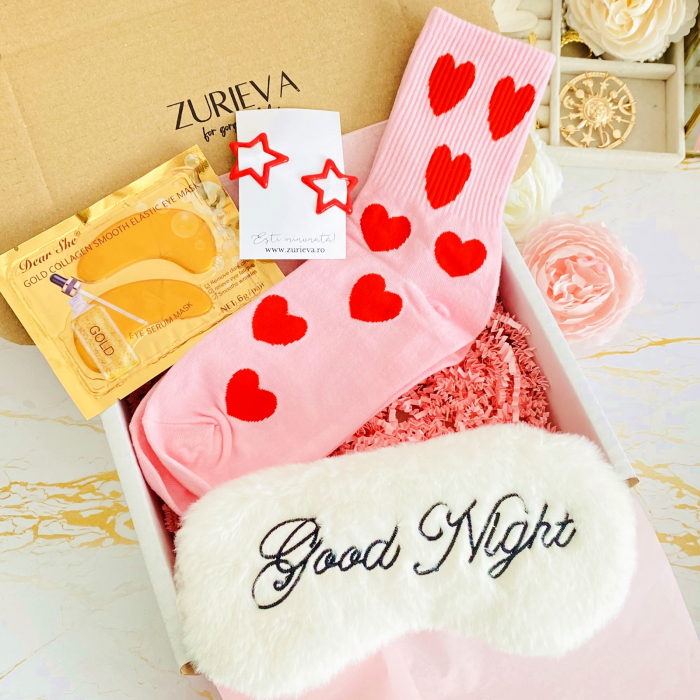 Gift Box Good Night & Inimi Rosii, Gift Box pentru femei, Seturi Cadou [4]
