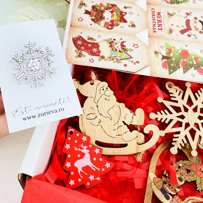 Set Cadou Fulg Nea Argintiu,  Gift Box pentru femei, Seturi Cadou Craciun [6]