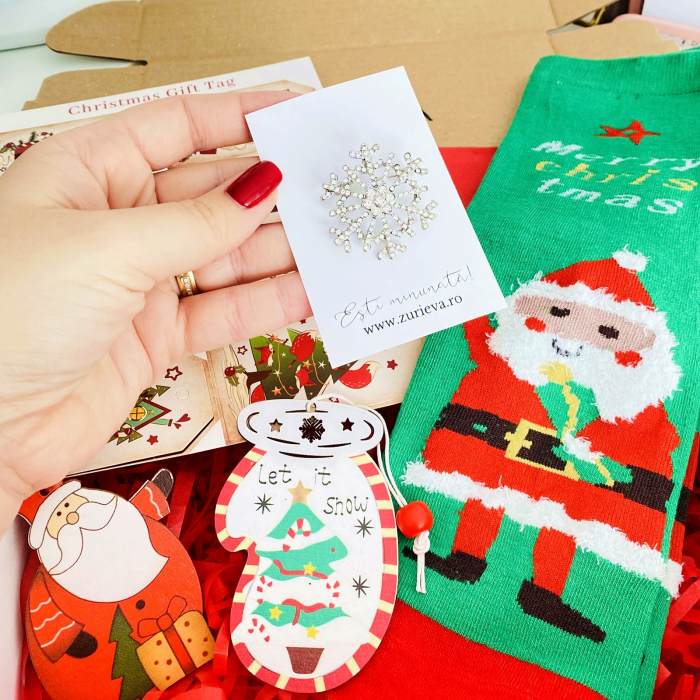 Set Cadou Let it Snow Santa, Gift Box pentru femei, Seturi Cadou Craciun [3]