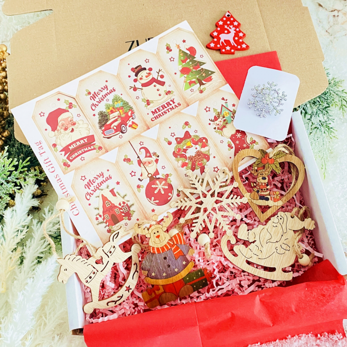 Set Cadou Fulg Nea Argintiu,  Gift Box pentru femei, Seturi Cadou Craciun [2]
