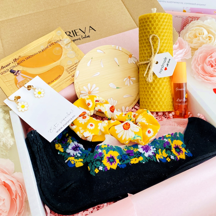 Set Cadou Lumanare & Margarete, Gift Box pentru femei, Seturi Cadou [2]