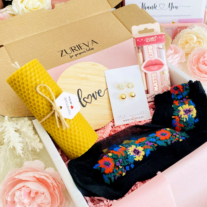 Set Cadou Lumanare & Kit Buze, Gift Box pentru femei, Seturi Cadou [2]