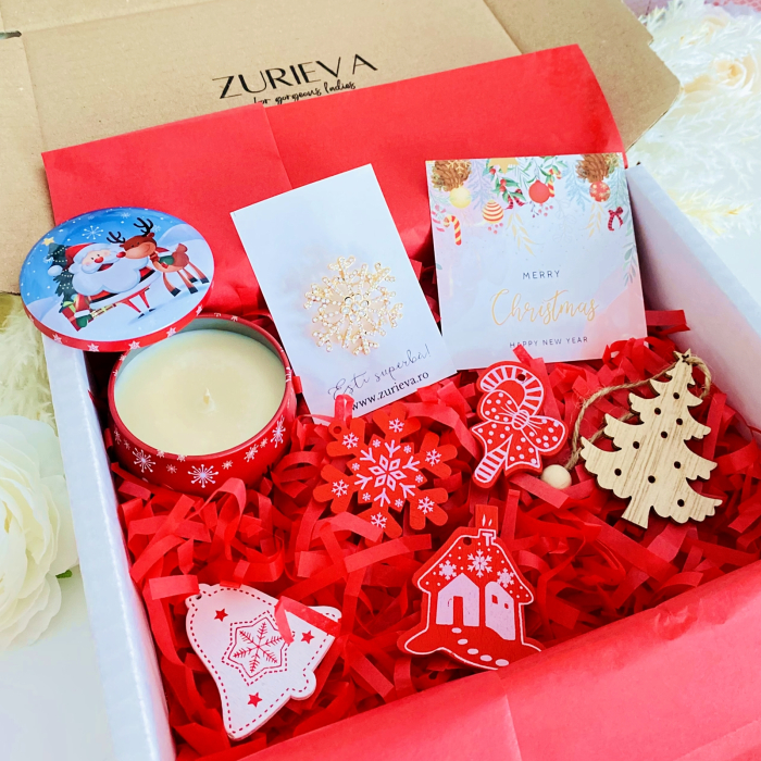 Gift Box Lumanare Parfumata Santa, Gift Box pentru femei, Seturi Cadou Secret Santa [5]