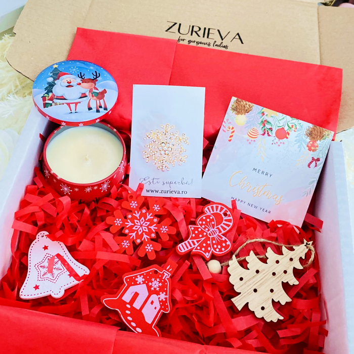 Gift Box Lumanare Parfumata Santa, Gift Box pentru femei, Seturi Cadou Secret Santa [7]