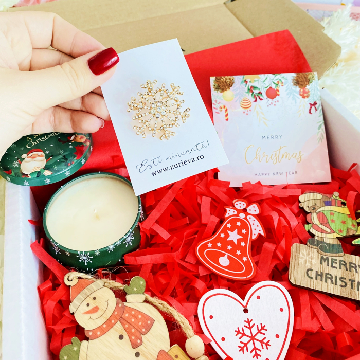 Gift Box Lumanare Parfumata Fulg Nea, Gift Box pentru femei, Seturi Cadou Secret Santa [1]