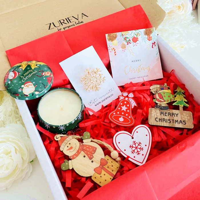 Gift Box Lumanare Parfumata Fulg Nea, Gift Box pentru femei, Seturi Cadou Secret Santa [4]