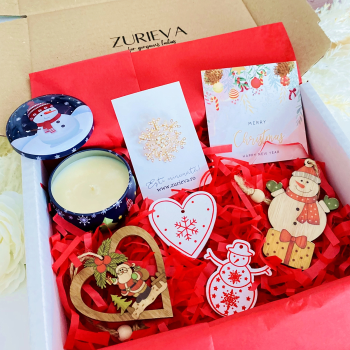 Gift Box Lumanare Parfumata Om Zapada, Gift Box pentru femei, Seturi Cadou Secret Santa [8]