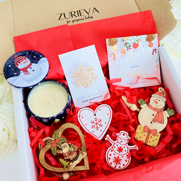Gift Box Lumanare Parfumata Om Zapada, Gift Box pentru femei, Seturi Cadou Secret Santa [6]