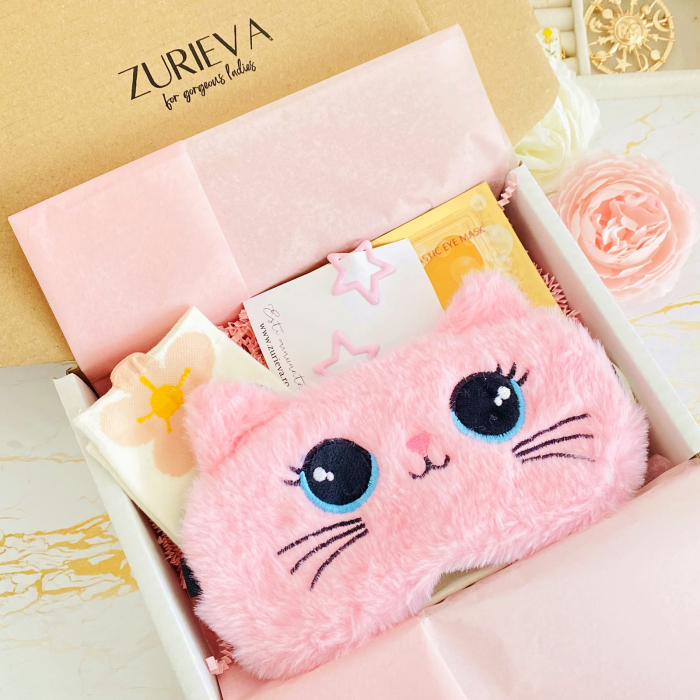 Set Cadou Pisica Roz, Gift Box pentru femei, Seturi Cadou [5]