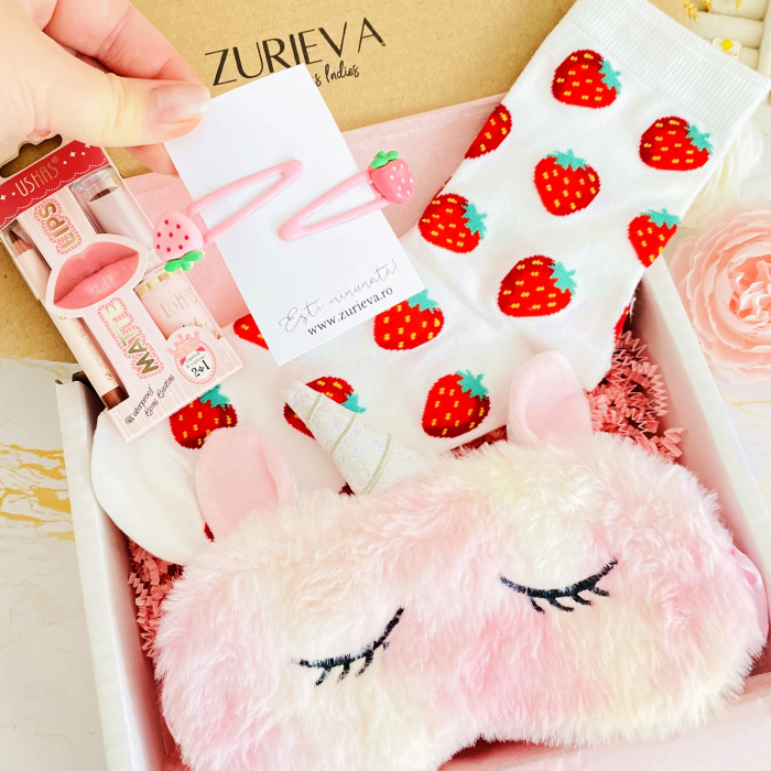 Gift Box Unicorn & Kit Buze, Gift Box pentru femei, Seturi Cadou [4]