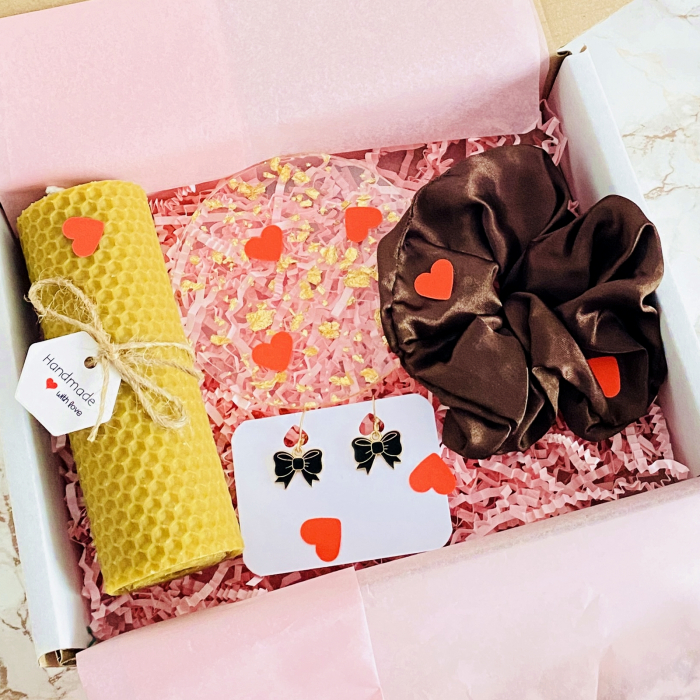 Set Cadou Lumanare & Cercei Fundite Negre, Gift Box pentru femei, Seturi Cadou [4]