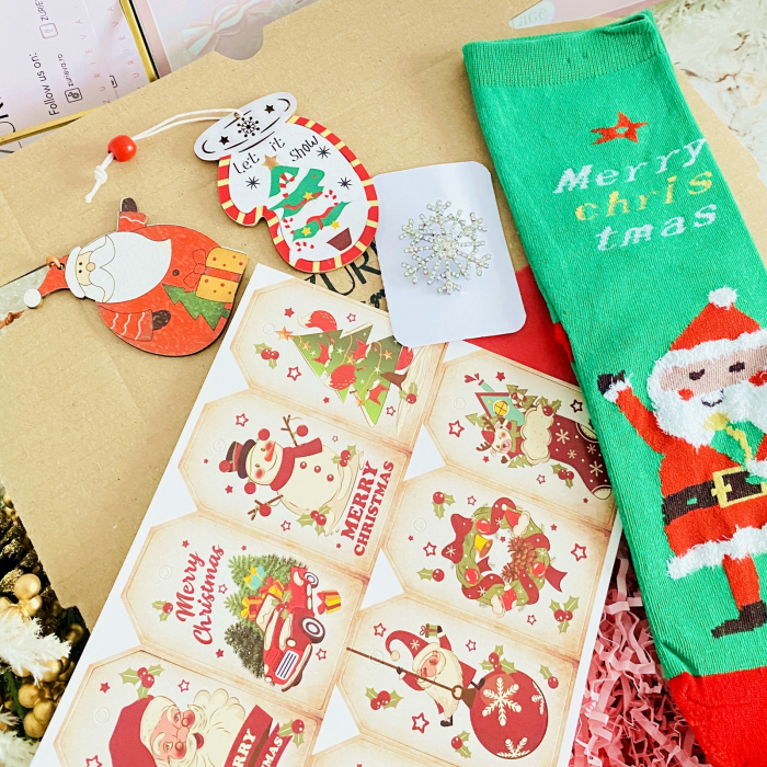 Set Cadou Let it Snow Santa, Gift Box pentru femei, Seturi Cadou Craciun [3]