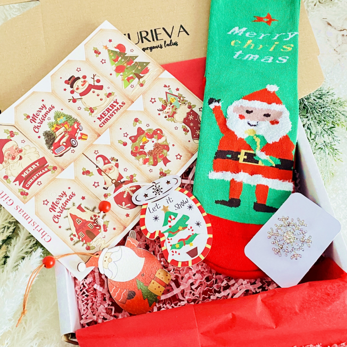 Set Cadou Let it Snow Santa, Gift Box pentru femei, Seturi Cadou Craciun [2]