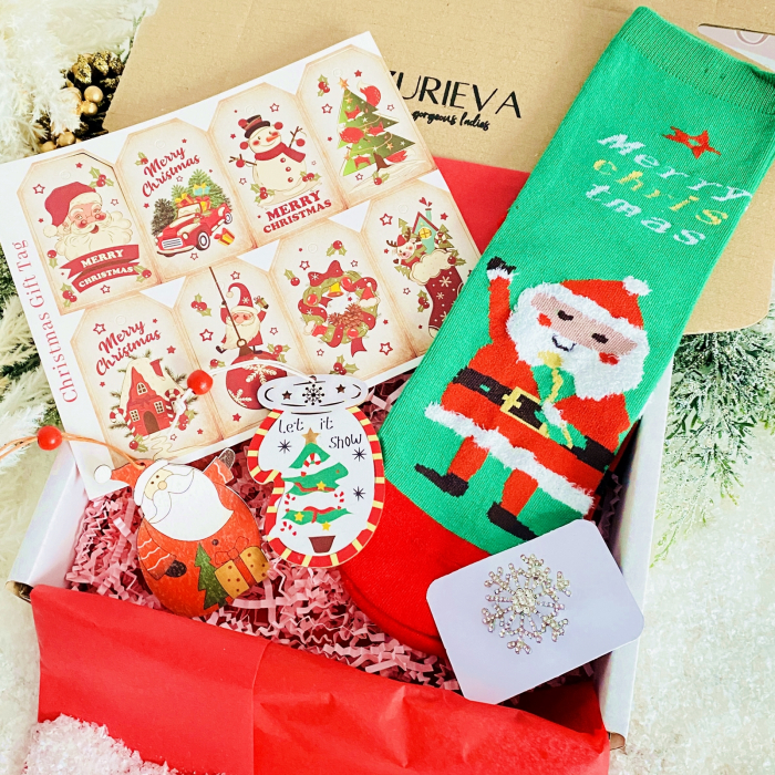 Set Cadou Let it Snow Santa, Gift Box pentru femei, Seturi Cadou Craciun [6]