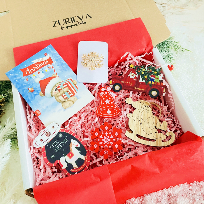 Set Cadou Xmas Teddy Bear,  Gift Box pentru femei, Seturi Cadou Craciun [6]