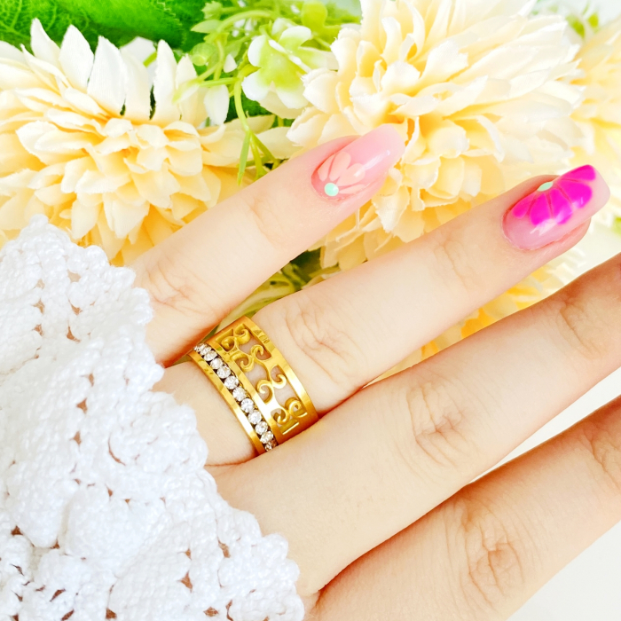 Inel Auriu Otel Inoxidabil, Bijuterii Stainless Steel [3]