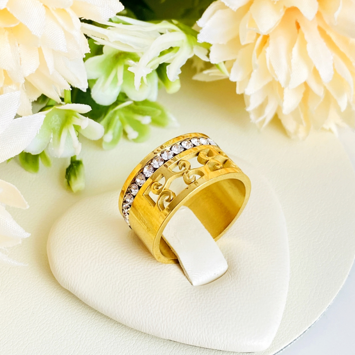 Inel Auriu Otel Inoxidabil, Bijuterii Stainless Steel [2]