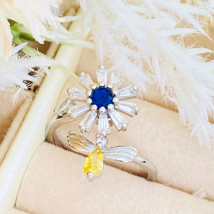 Inel Reglabil Antistres Argintiu, Otel Inoxidabil, Inele Dama [3]