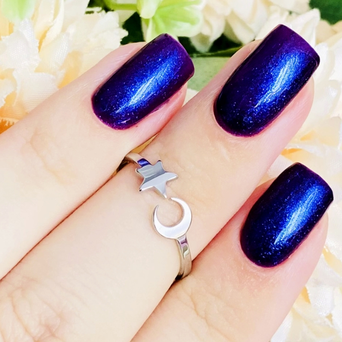 Inel Reglabil Luna Stea, Inele Otel Inoxidabil, Inele Dama [3]