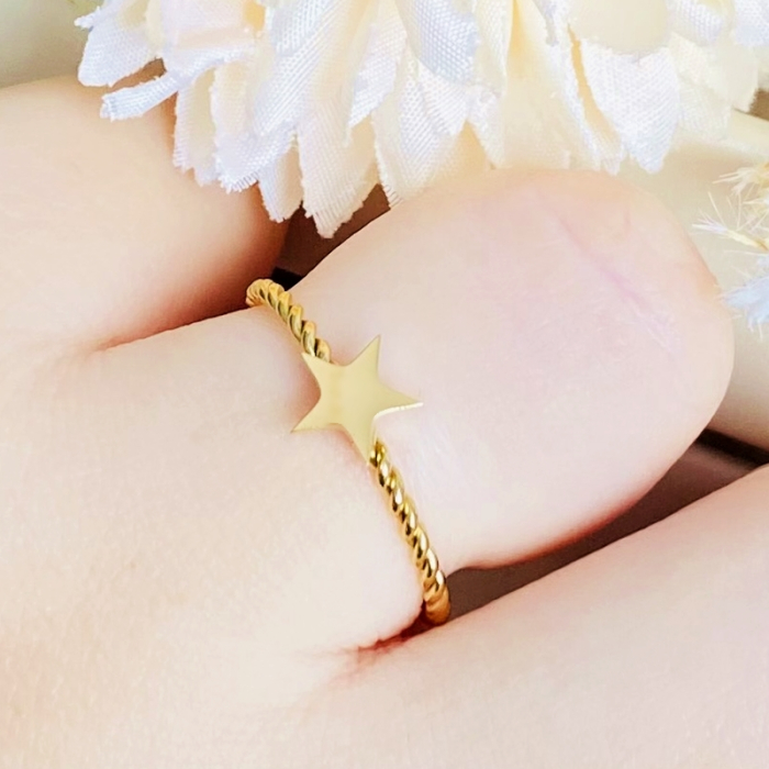 Inel Reglabil Stea, Inele Otel Inoxidabil, Inele Dama [7]