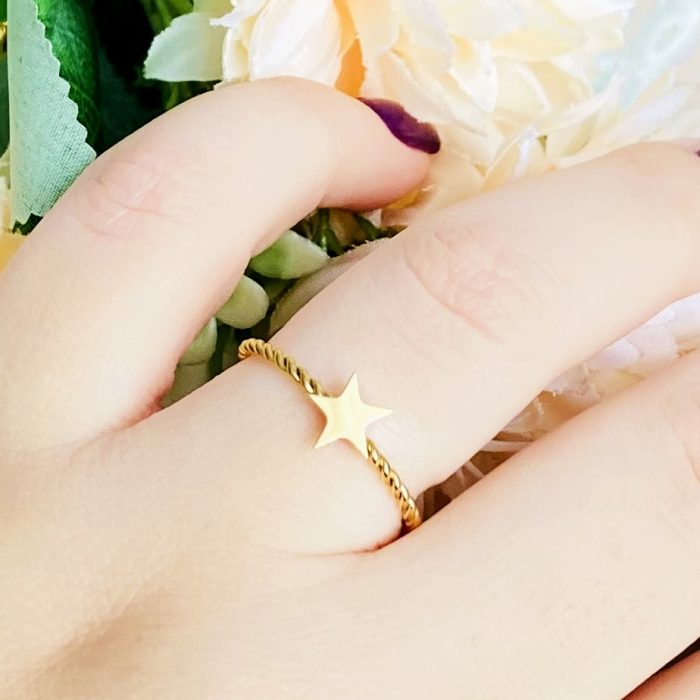 Inel Reglabil Stea, Inele Otel Inoxidabil, Inele Dama [2]