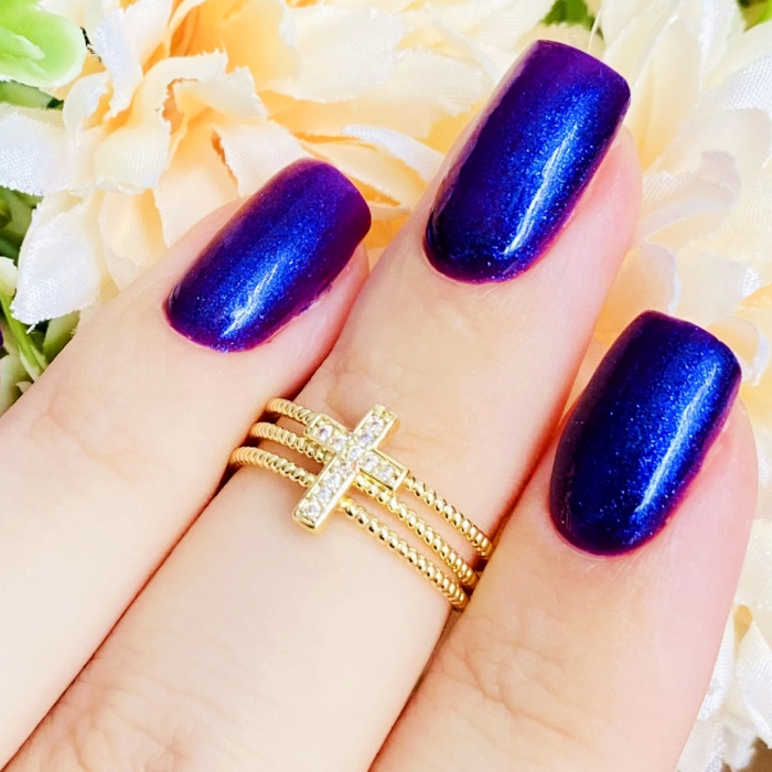 Inel Reglabil Cruciulita Cristale, Inele Otel Inoxidabil, Inele Dama [4]