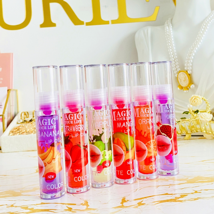 Lip Oil Fructat, Lip Oil portocale, mar, capsuni, rodie, mango, banane [4]