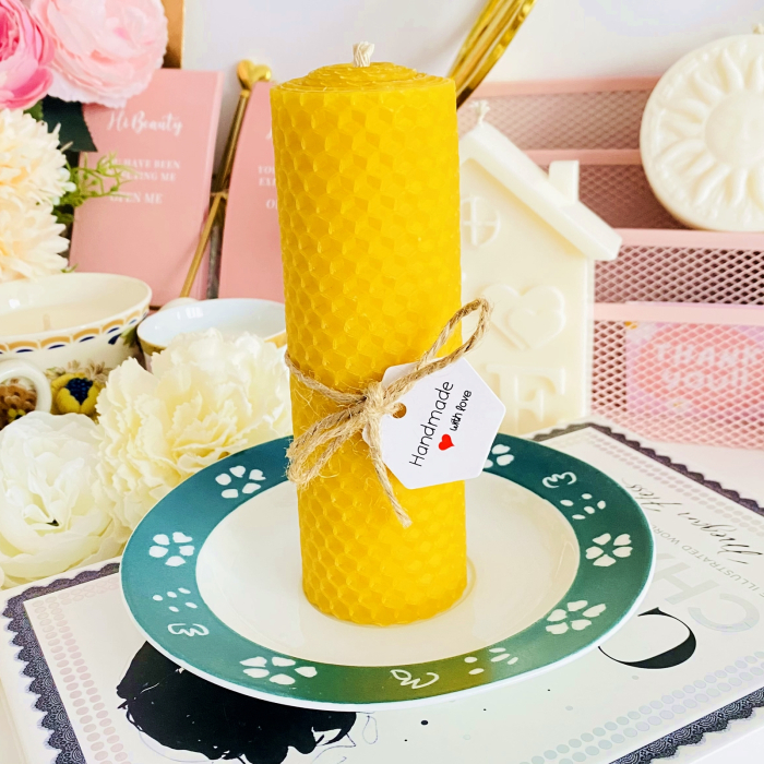 Lumanare Ceara Albine si Farfurie Vintage, Lumanari Parfumate Handmade [3]
