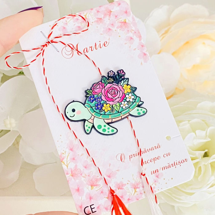 Martisor Brosa Broasca Testoasa Flori, Bijuterii Femei, Martisoare Martie [2]