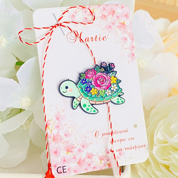 Martisor Brosa Broasca Testoasa Flori, Bijuterii Femei, Martisoare Martie [3]