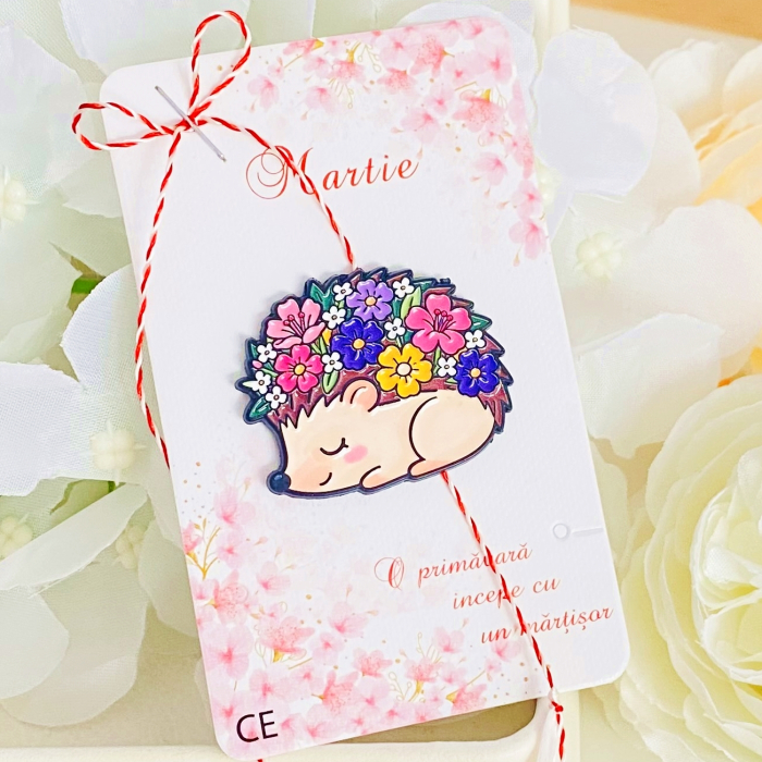 Martisor Brosa Arici & Flori, Bijuterii Femei, Martisoare Martie [5]