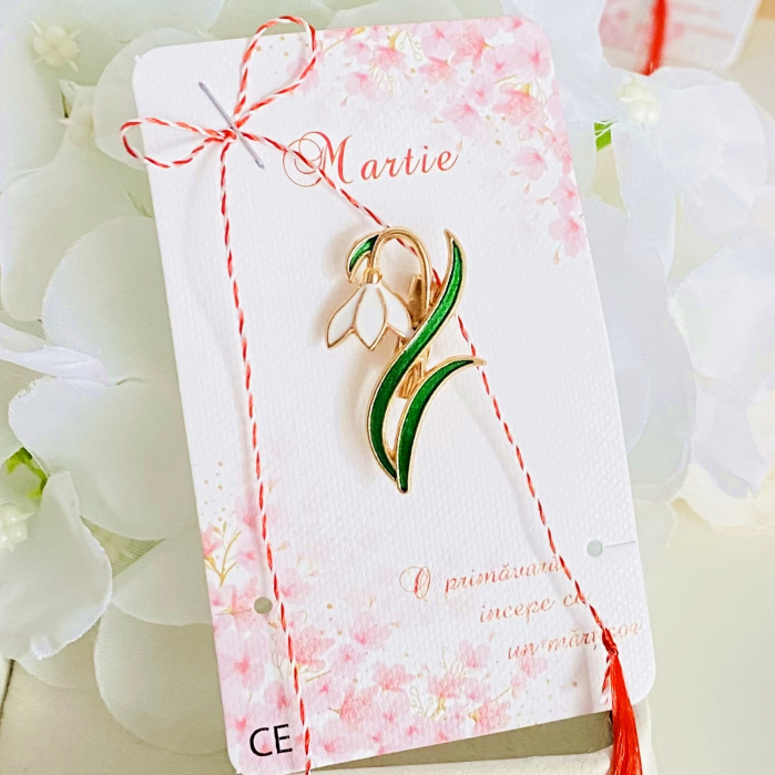 Martisor Brosa Ghiocel, Bijuterii Femei, Martisoare Martie [3]