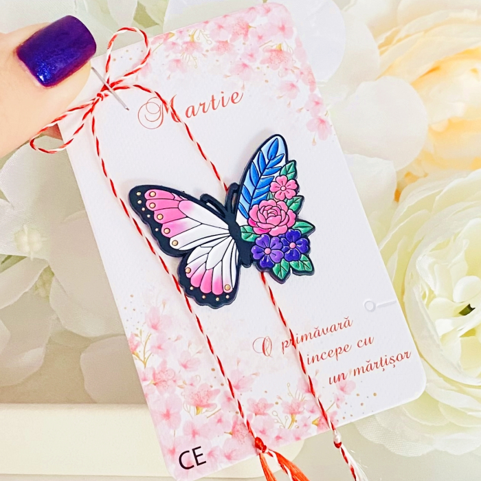 Martisor Brosa Fluture & Flori, Bijuterii Femei, Martisoare Martie [3]