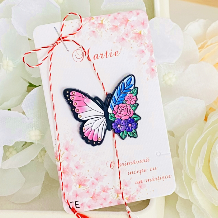 Martisor Brosa Fluture & Flori, Bijuterii Femei, Martisoare Martie [2]