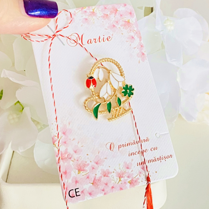 Martisor Brosa Cosulet Ghiocei, Bijuterii Femei, Martisoare Martie [2]