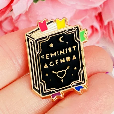 Martisor Brosa Pin Agenda Feminista, Bijuterii Femei, Martisoare Martie [3]