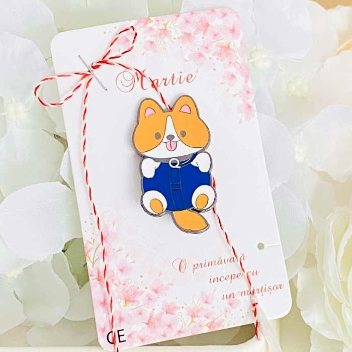 Martisor Brosa Catelus, Bijuterii Femei, Martisoare Martie [4]