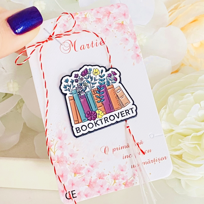 Martisor Brosa Booktrovert, Bijuterii Femei, Martisoare Martie [4]