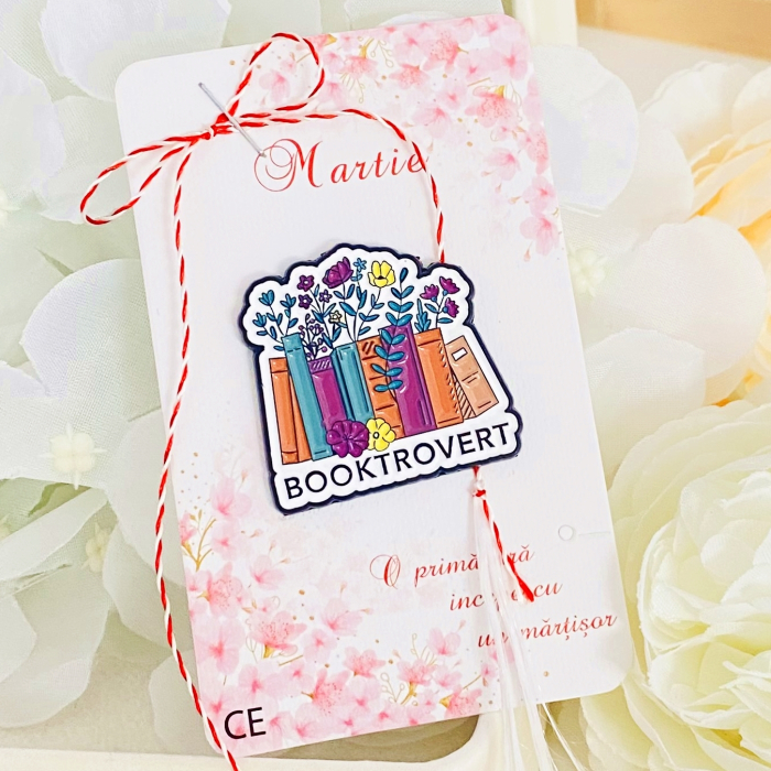 Martisor Brosa Booktrovert, Bijuterii Femei, Martisoare Martie [2]