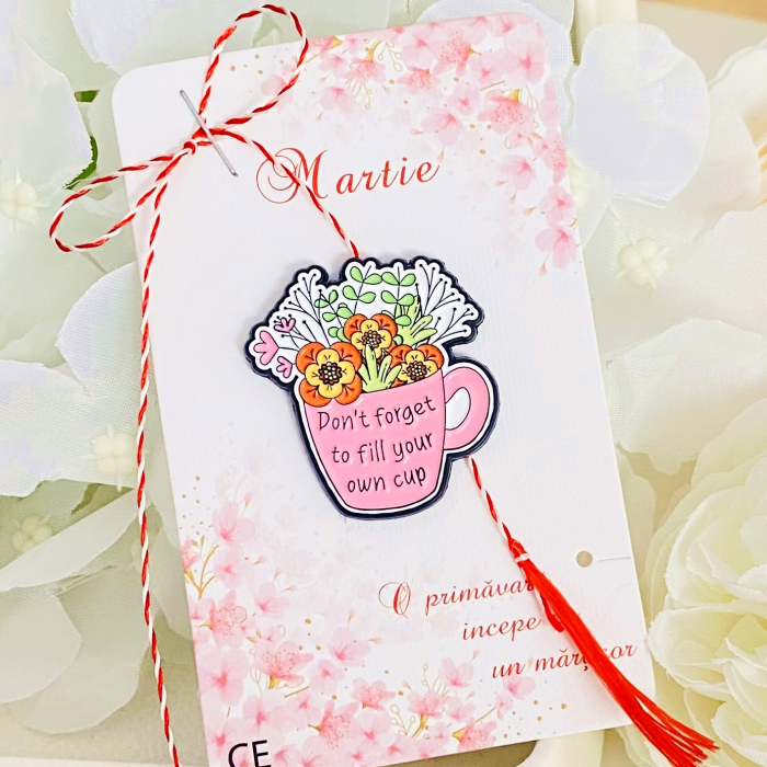Martisor Brosa Flower Cup, Bijuterii Femei, Martisoare Martie [3]